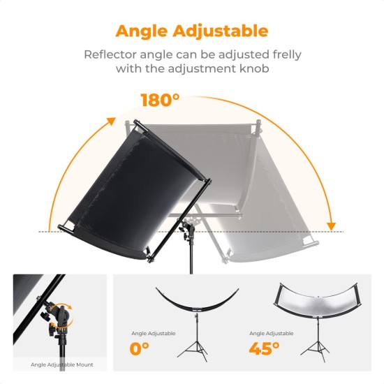K&F Concept Curved Reflector U-Shaped Reflector